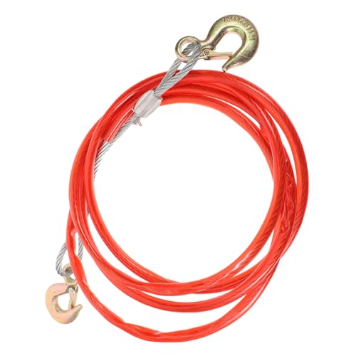 ABOOFAN Heavy Duty Tow Cable with Hook for Cars and Trucks Durable Towing Rope for Outdoor Use Reliable Emergency Strap for Off Road Vehicles