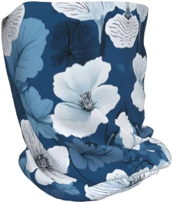 (Blue Hibiscus) Multi-Functional Convertible Brimless Hat for Daily Outdoor Travel Use image 5