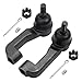 Detroit Axle - 2.4L & 3.7L Front End 14pc Suspension Kit for 02-04 Jeep Liberty 2002 2003 2004, Upper Lower Control Arms Ball Joints Sway Bars Inner Outer Tie Rods Boots Replacement
