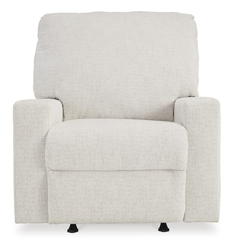 Signature Design by Ashley Rannis Casual Manual Rocker Recliner, White by Signature Design by Ashley - Image 5