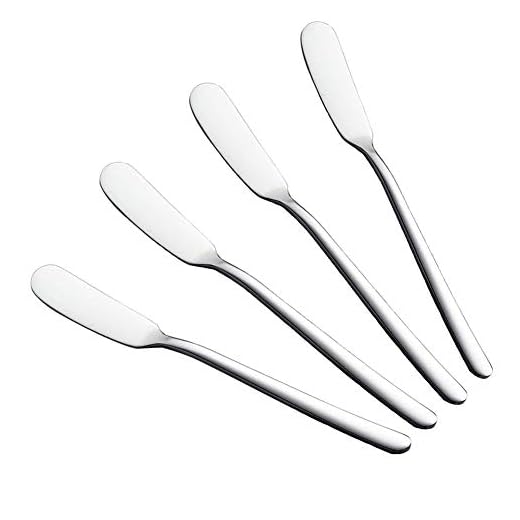 BONHHC Cuchillo de Mantequilla de Acero Inoxidable Cuchillo para Mantequilla/Acero Inoxidable/ 1.7 * 16.6 cm/Herramientas de desayuno/plateado