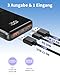 Power Bank 20000mAh 22.5W Klein Schnellladefunktion Powerbank 1 USB-C 2 USB-A Mini Externe Handyakkus LCD Display Akkupack für iPhone 17 16 15 14 13 Smartphones Travel Camping Outdoor etc (black01)