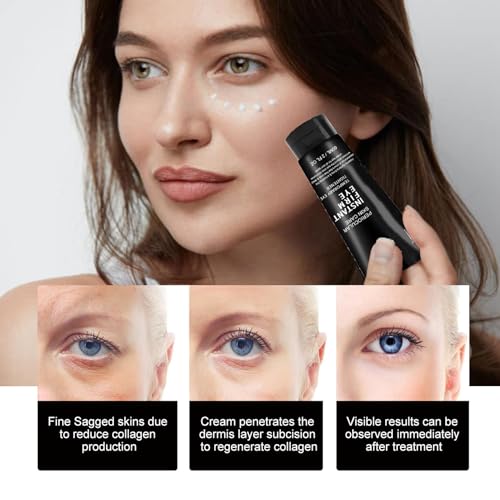 2PCS Instant Firm Eye Cream,Instant Eye Tightener,Under Eye Cream for Dark Circle and Puffy Eye,Eye Moisturizer Cream,Firming Eye Bags Remover Men & Women,Smooth Eye Fine Lines & Eye Bag-60ml*2 - Image 7