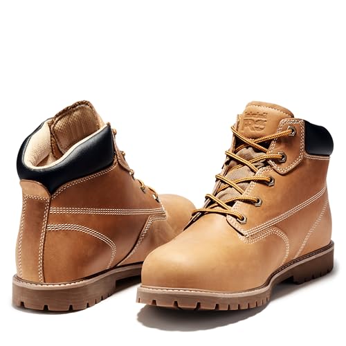 Timberland PRO Timberland PRO Men's Gritstone 6 Inch Steel Safety Toe Industrial Work Boot, Wheat-2024 NEW, 8 W US