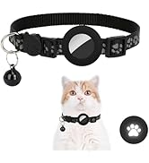 FYY Airtag Cat Collar, Refective Collar for Cat with Safety Buckle and Waterproof Air Tag Holder,...