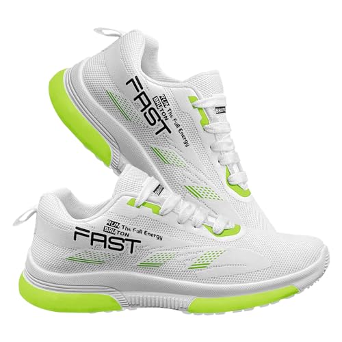 BRUTON Men's World Trending Shoes Running, Casual, Gym, Occasions, Sports Shoes - White - Image 5