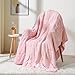 Cottonblue Weighted Blanket Queen Size 15lbs, Sherpa Weighted Blankets for Adults, Fuzzy Soft Flannel Bedding Blanket Throw, Cozy Plush Blanket for Sofa Bed, 60 x 80 inches, Blush Pink