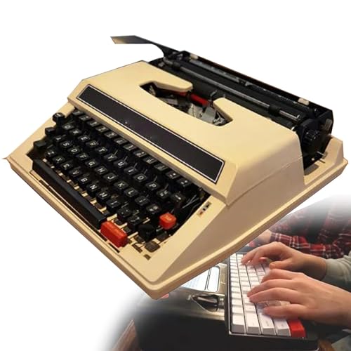 KJLYLPP Traditional Nostalgia Portable and Easy to Useretro Manual Typewriter, Classic Old Fashioned Mechanical English Typewriter for Writers, Collect Gifts (A)