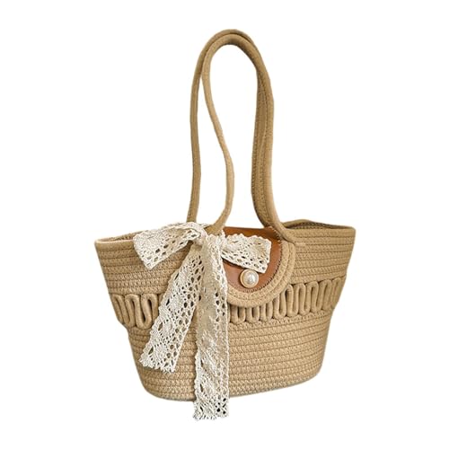 Sac Tissé pour Femme Kaki : Fini les Sacs de Plage Lourds et Fragiles