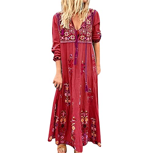 Robe longue bohème aux finitions dentelle haute qualité pour cérémonie