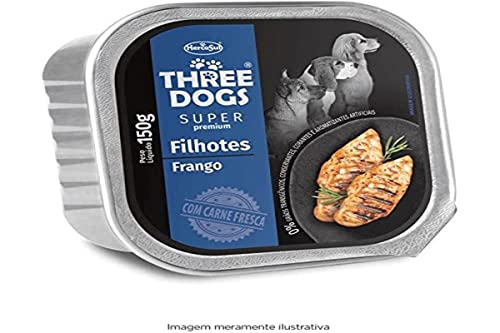 Ração Three Dogs Pate Super Premium Filhote 150g
