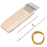 arricraft Wood Knitting Looms, Mini Weaving Frame Loom Kit with Pin Rubber Findings for DIY Weaving Arts, Repair Clothes, Mending Jeans