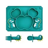 ❤ 【Sicheres Material】 Unsere Babyplatte besteht zu 100% aus lebensmittelechtem Silikon, ist PPA-, BPA- und PVC-frei. Sie ist absolut sicher und gesund. Eltern müssen sich keine Sorgen über negative Auswirkungen machen.