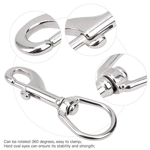 Gancho de pressão giratório, gancho de pressão giratório de mergulho, cabeça única de aço inoxidável