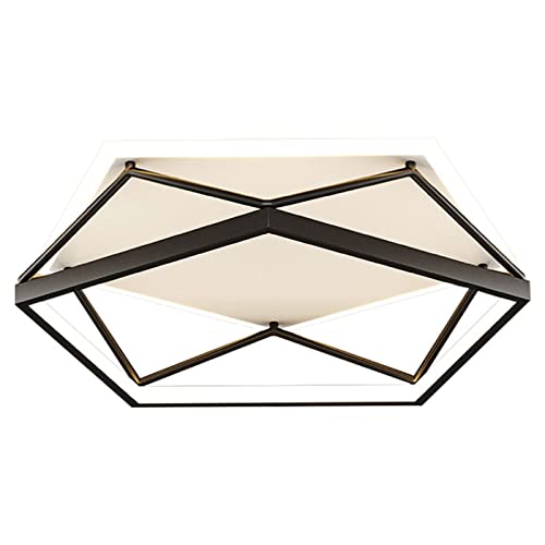 Plafonnier LED 45W au design géométrique nordique pour éclairage de salon