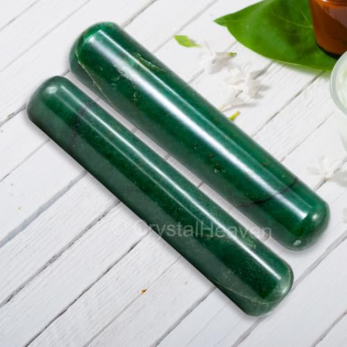 Image of Crystal Heaven Certified Green Aventurine Crystal Wand - Smooth Crystal Wand For Energy Healing, Chakra Balancing, Meditation And Home Decor - Crystals And Healing Stones For Gift