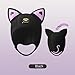 Women's Cute Cat Ears Diving hat Thermal Neoprene Diving Hood Adjustable Fit Hood High Stretch Scuba Dive Hood Thermal Adjustable (Black)