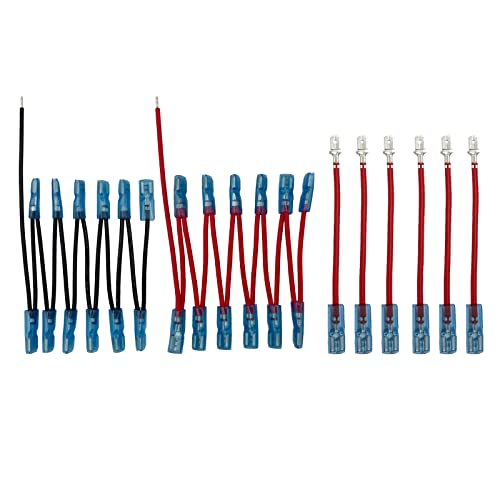 Image of 5 Pin 6 Way Rocker Switch Wire Set with Male and Female Terminal for Car Marine RV Camper Can Am Commander Dash Swicth Install
