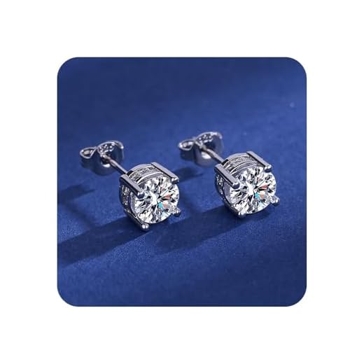 Amaon Outlet Amaon Outlet Big Spring Sale Valentines Day Gifts 925 Sterling Silver Diamond Stud Earrings for Women Lightning+Deals of+Today Wedding Gifts for Birthday Anniversary for Her