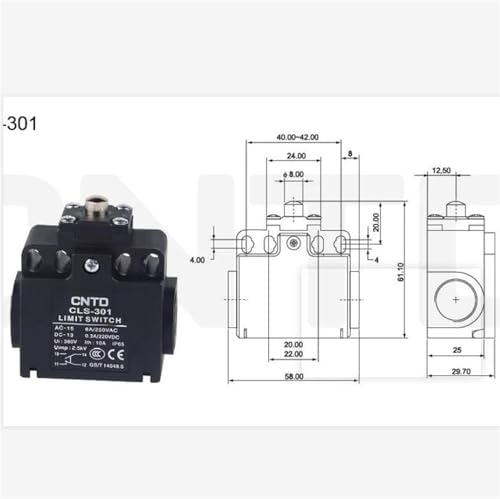 Interrupteur fin de course CLS-361 pour automatisme industriel et maintenance de machine - 2