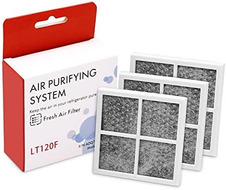 LT120F Refrigerator Air Filter Replacement Compatible with LG Kenmore Elite Replace 46-9918, 469918, 9918, ADQ73214402, ADQ73214403, ADQ73214404, ADQ73334008 - 3 Pack