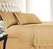 Southshore Fine Linens® 4-piece 21 Inch Deep Pocket Sheet Set with Beautiful Lace (Queen, Gold)