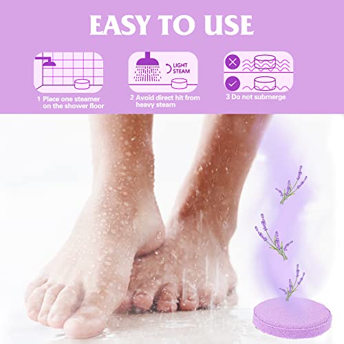 Shower Steamers Aromatherapy, 12 Pack Xxl Lavender Essential Oils Shower Steamer, Nighttime Calm Shower Bath Bombs Tablets, Relaxation Bath Gift For Women And Men #TOP5