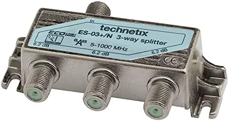 1STec Genuine Virgin Media 4 port 3 Way Technetix Passive Wideband Signal TV Broadband Splitter Short Screw-on F-Connector Link Lead for TiVo TV Set Top Box Superhub Internet Router 5-1218MHZ Freeview - Image 3