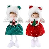 Photo Gallery uposao 2 bambole a forma di angelo, ornamenti natalizi da appendere all albero di natale, bambole fatte a mano, elfi, decorazioni in peluche a forma di angelo, ornamento da appendere per feste per la Photo Gallery uposao 2 bambole a forma di angelo, ornamenti natalizi da appendere all albero di natale, bambole fatte a mano, elfi, decorazioni in peluche a forma di angelo, ornamento da appendere per feste per la