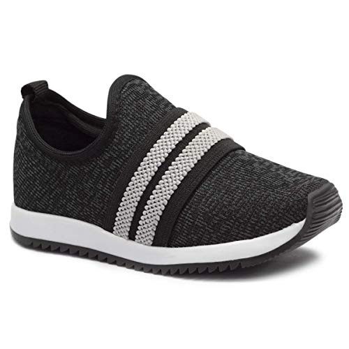 Kit com Dois Tênis Jogging Infantil Casual Preto e Azul 20
