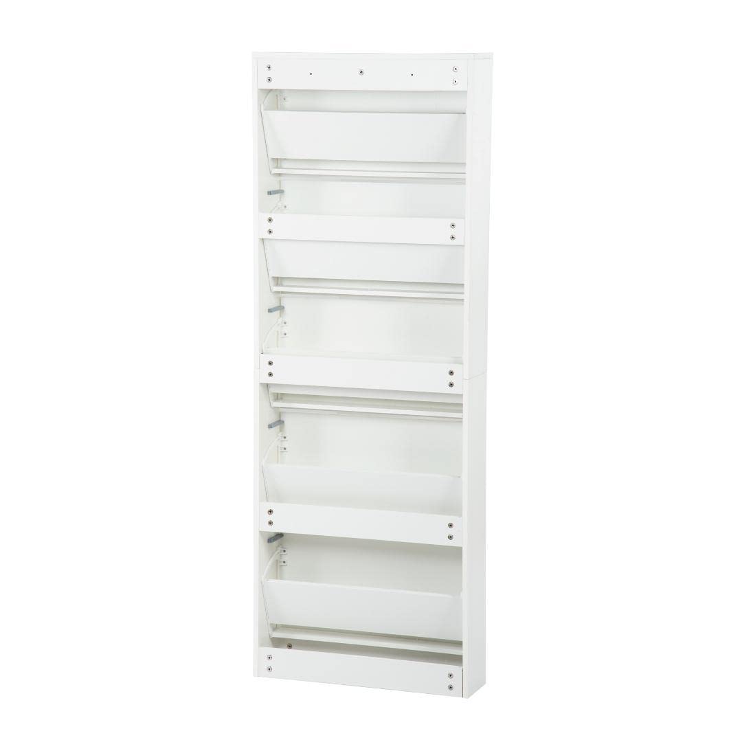 Amazon | 下駄箱5段シューズラッ玄関収納ひとり暮らしスリムタイプ 靴