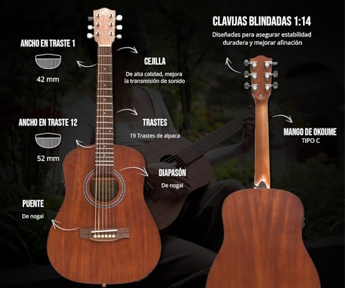 De Cuerdas, Musical Instruments guitarra electroacustica babilon Marca BAMBOO (3)