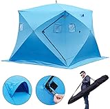 La tienda de refugio para pesca en hielo con una bolsa de almacenamiento para llevar cómodamente es la mejor opción para los amantes del aire libre