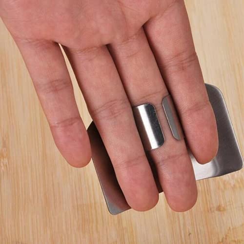 Ogquaton 1 peça protetor de mão de aço inoxidável dedo corte vegetal protetor de mão utensílios de c