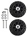 Replacement Suitcase Wheels for Luggage Trolley – 2-Pack Plastic Rolling Luggage Caster Wheels, Wear-Resistant & Quiet, Fits Most Suitcases (77mm/80mm/97mm Diameters)（80mm*29mm）