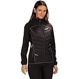 Leichte Füllung Regatta Damen Andreson Iv Lightweight Insulated And Water Repellent Hybrid Down Jacke, Schwarz, 38 EU (Herstellergröße: 12)