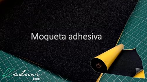 Miniatura 4 de Moqueta Adhesiva Color Negro Con Ancho De 148cm Para Tapizar Coches, Furgonetas, Barcos Y Otros. Se Compra A Metros