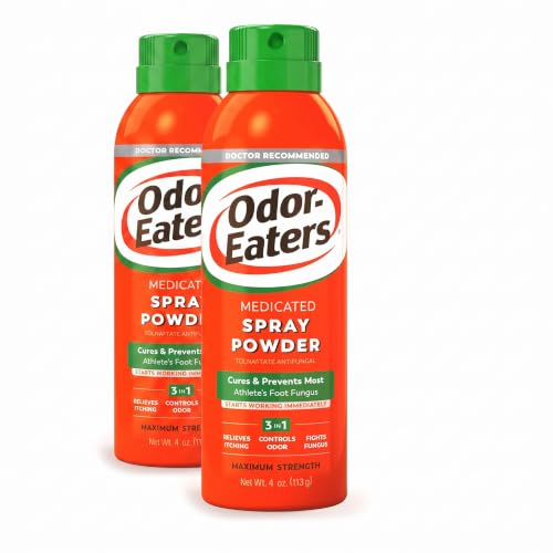 Odor-Eaters Foot Spray Powder 4 Oz (Packaging May Vary) (Pack of 2)