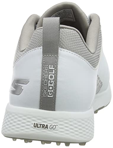 Skechers Mens Elite 4 Waterproof Golf Shoe, White/Gray Victory, 10.5 Wide Us #TOP2