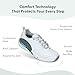 Orthofeet Women's Orthopedic Coral Stretch Knit Walking Sneaker, White, Size 11