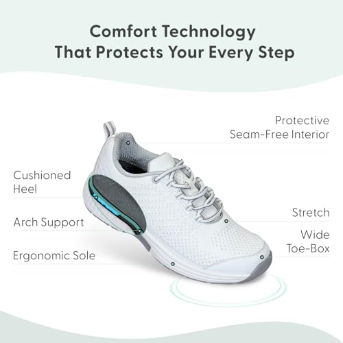 Image of Orthofeet Women's Orthopedic Stretch Knit Walking Sneaker