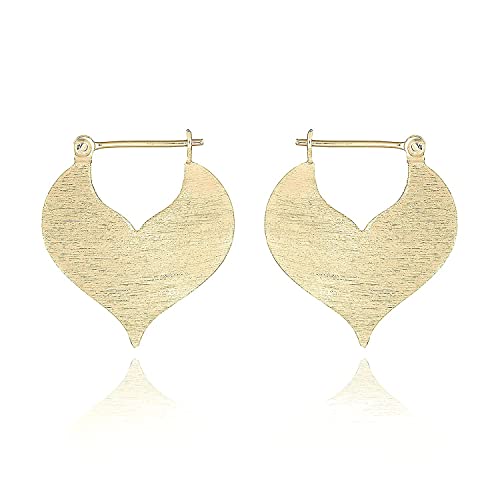 Boucles d'oreilles style oriental plaqué or cadeau de mariage unique