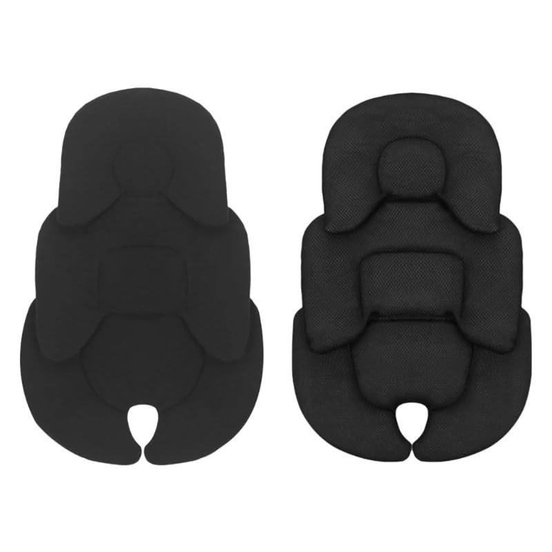 Baby Stroller Cushion Car Insert Baby Neck Support Pillow Mattress Breathable Mesh Liner Mat Pram Thermal Mattress(White)