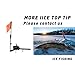 FytStycale 6X Ice Fishing Tip-Up with Orange Flag Foldable Ice