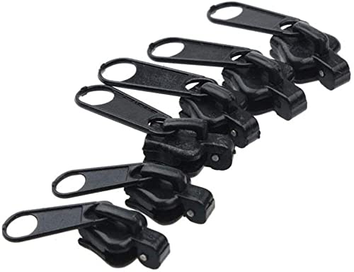 Kit di riparazione per cerniera, confezione da 6 pezzi, testa universale per cerniera per vestiti, borse, cursori per cerniere, utili e attraenti