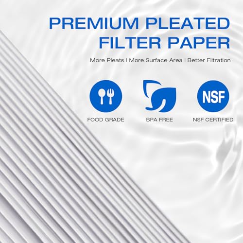 Image of H&G Lifestyles Pleated Sediment Water Filter for Well Water, 10 x 4.5 | 5 Micron Whole House Water Filters, Compatible with 84637, WPX5BB97P, PC10, 355214-45, 355215-45, WP10BB97P, WP5BB97P