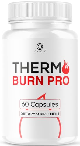 Thermo Burn Pro Capsules - Official Thermoburn Pro Pills Advanced Support for Maximum Strength with Natural Ingredients Vitamins ThermoburnPro for Health & Wellness 60 Capsules for 1 Month