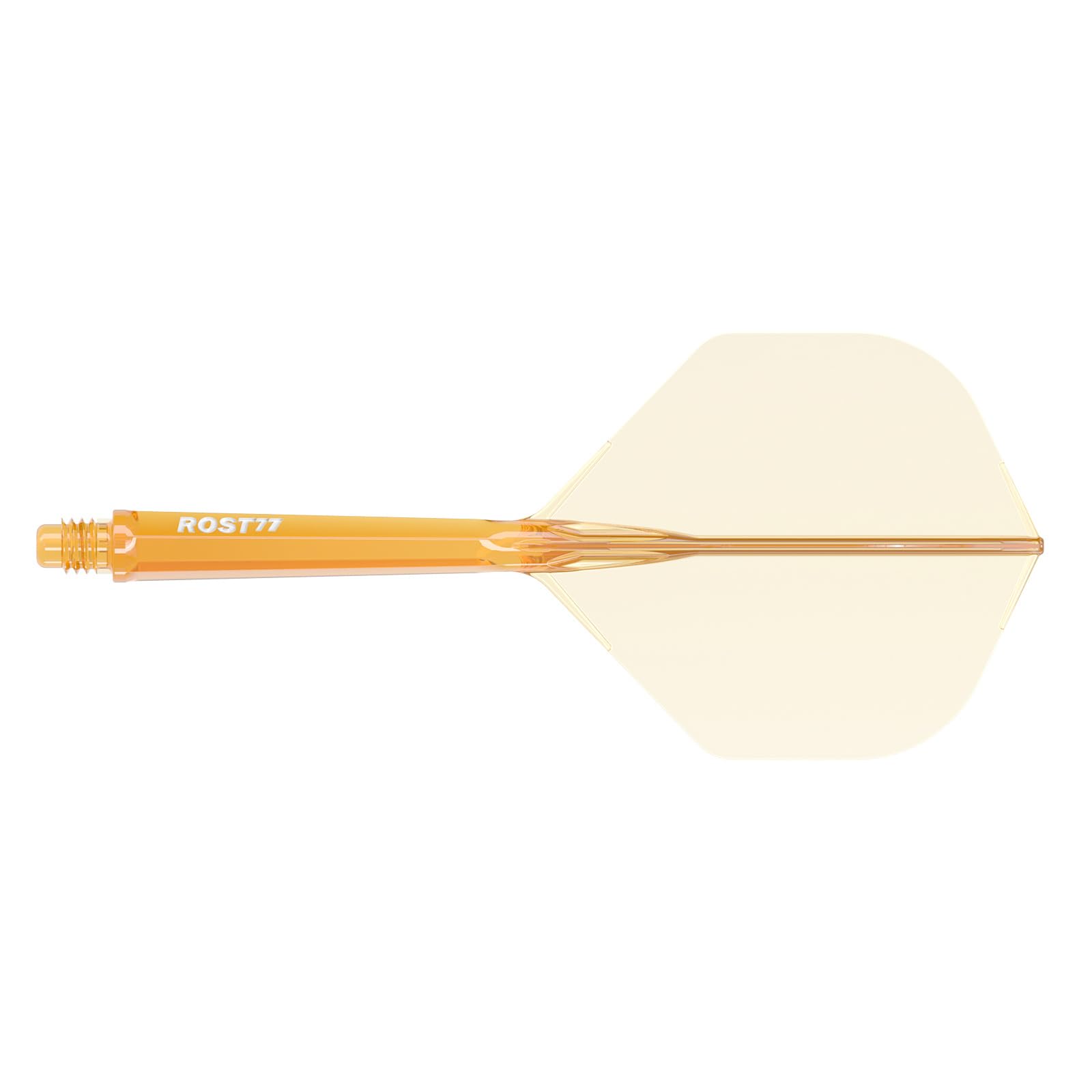 CUESOUL ROST 77 Integrated Dart Shaft and Flight,Standard Shape,Set of 3(clear color series)