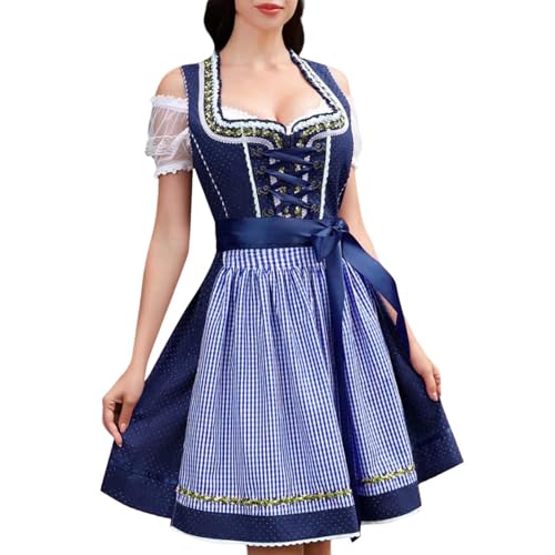 Vestido de encaje festival cerveza que estiliza la figura sin oprimir