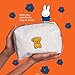 The Crème Shop x Miffy Perfect Travel Makeup Bag, Cute Zipper Pouch, Spacious, Durable, Lightweight Cosmetic Organizer, Official Miffy Design, With Hang Tag & Printed Label